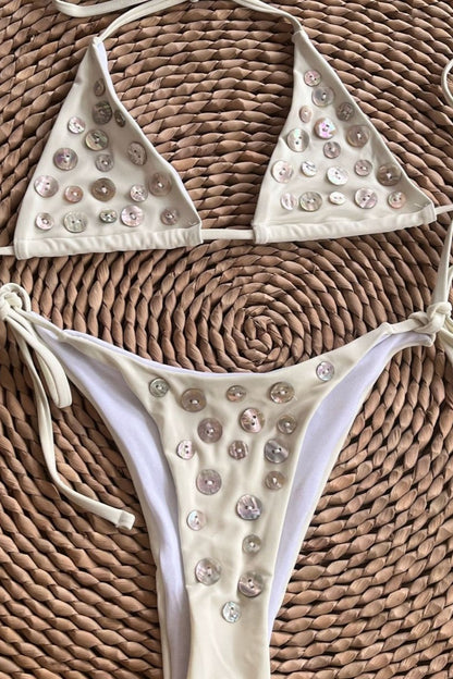 Sexy Shell Button Bikini Set