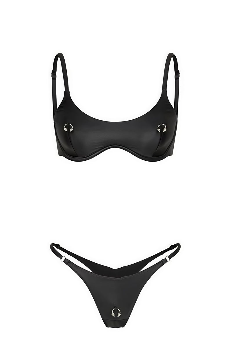Sexy Solid High Waist Push Up Bikini Sets