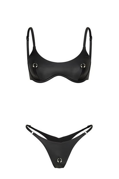 Sexy Solid High Waist Push Up Bikini Sets