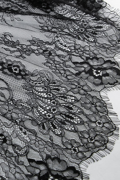 Sexy Solid V Neck Loose Lace Maxi Dress