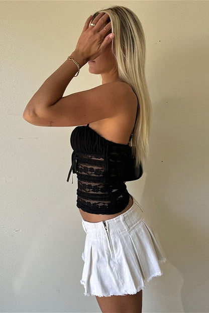 Sheer Lace Sexy Design Cami Top