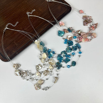 Shell Irregular Boho Minimal NeckLace