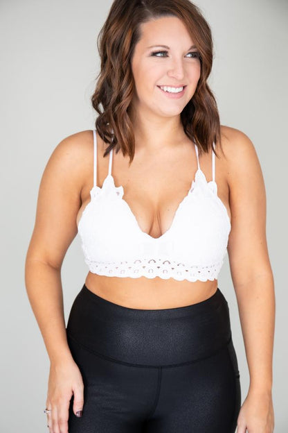 So This Is Love White Lace Bralette