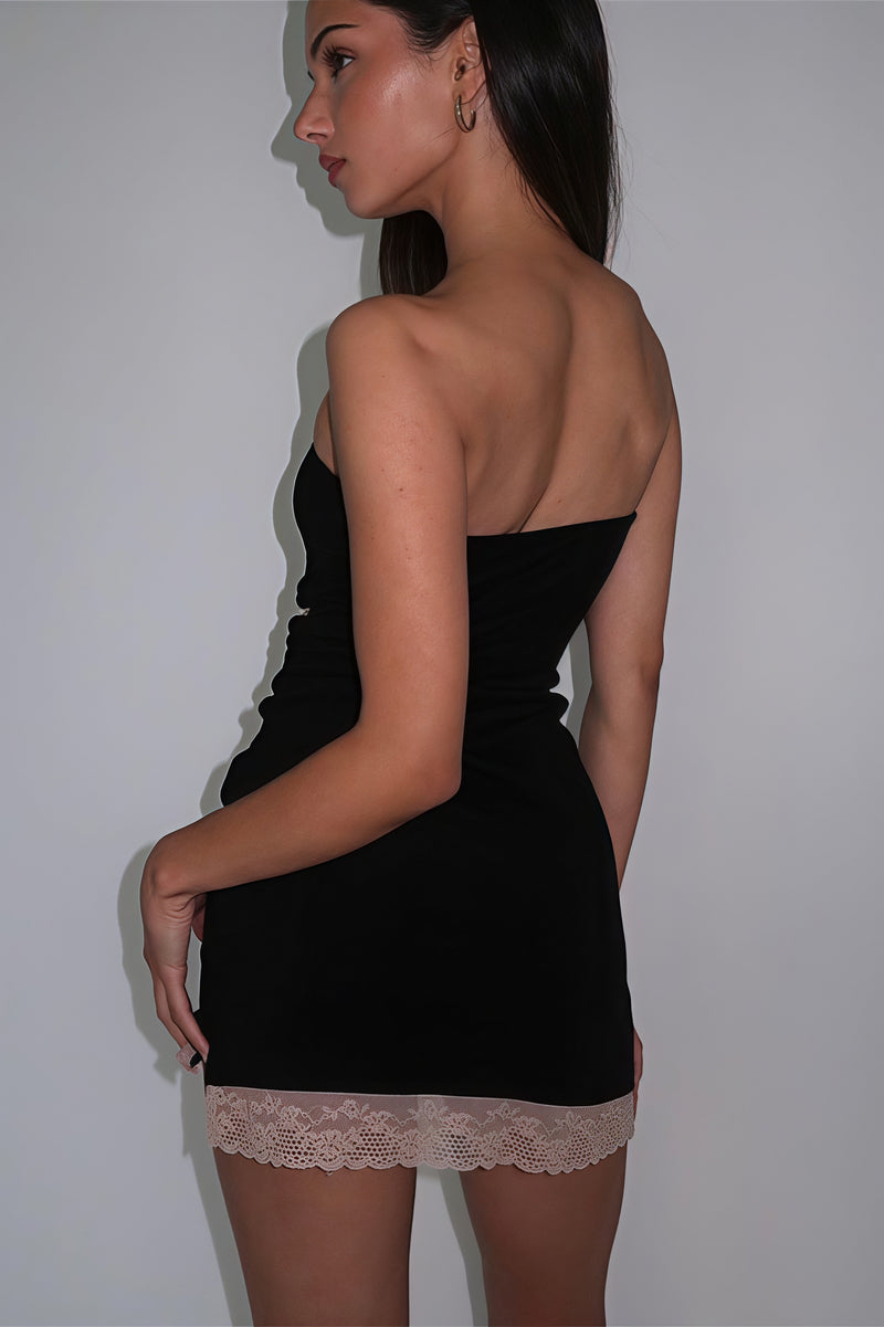 Solid Bow Off Shoulder Slim Mini Dress