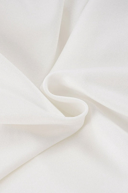 Solid Color Bow Tie Backless T‑shirt