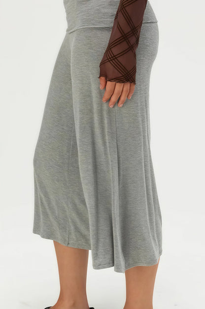 Solid Color High Waist Casual Pants