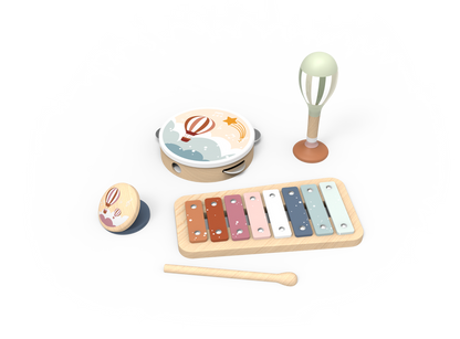 Speedy Monkey - Wooden Musical Instrument Set - Sky Melody (M)