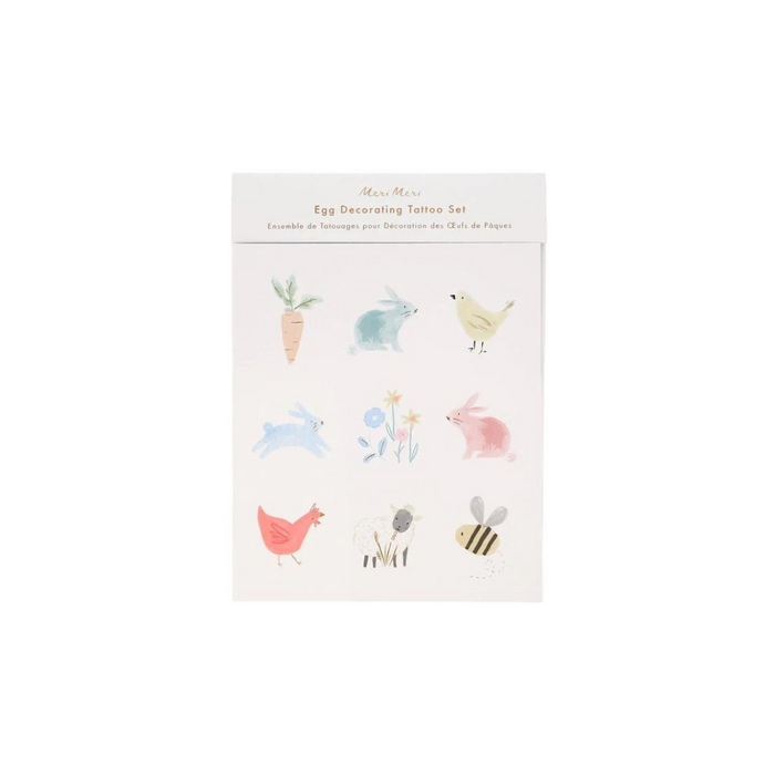 Spring Bunny Egg Decorating Tattoo Kit