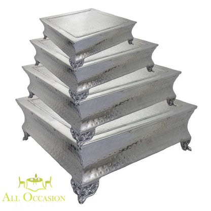 Square cake stand hammed 4 size