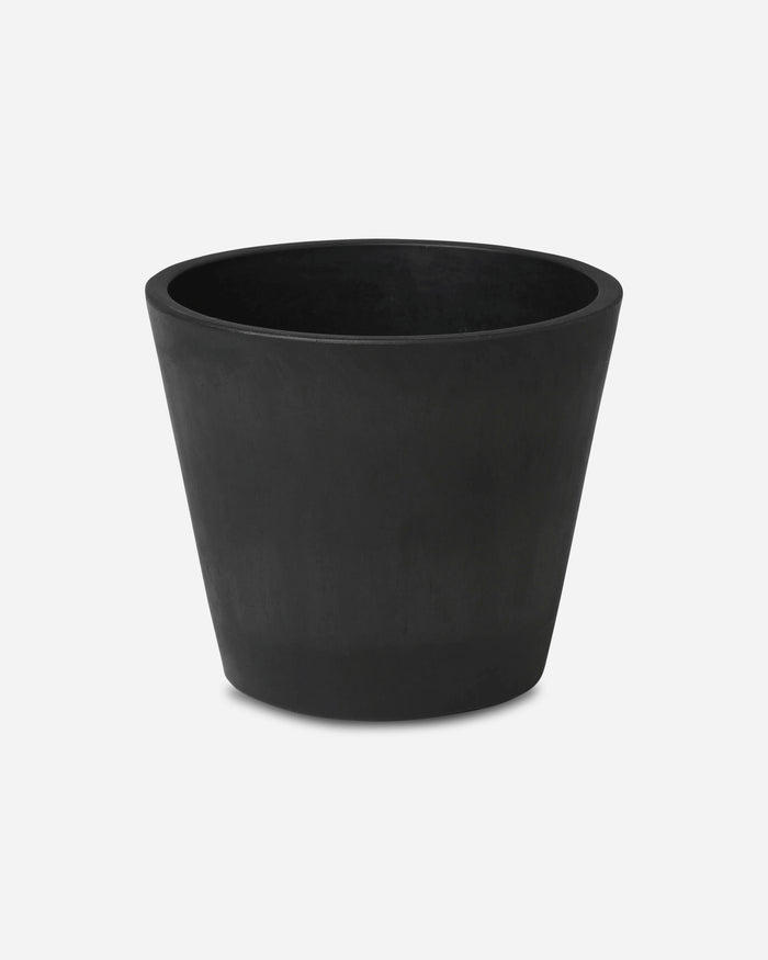 Neighborhood Srl . Tapered Pot-L Black Equipment Gardening 261OONH-AC03 BLACK