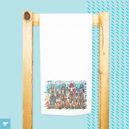 Starting Gate Tea Towel