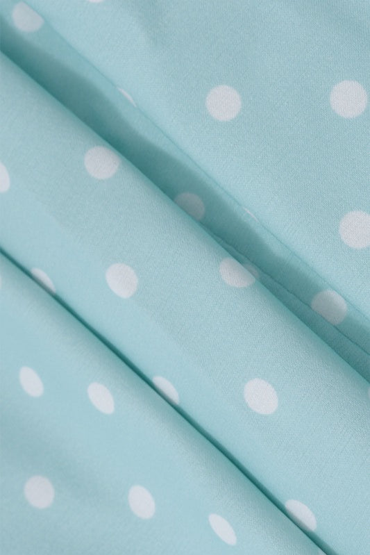 Strapless Mint Polka Dot Mini Dress