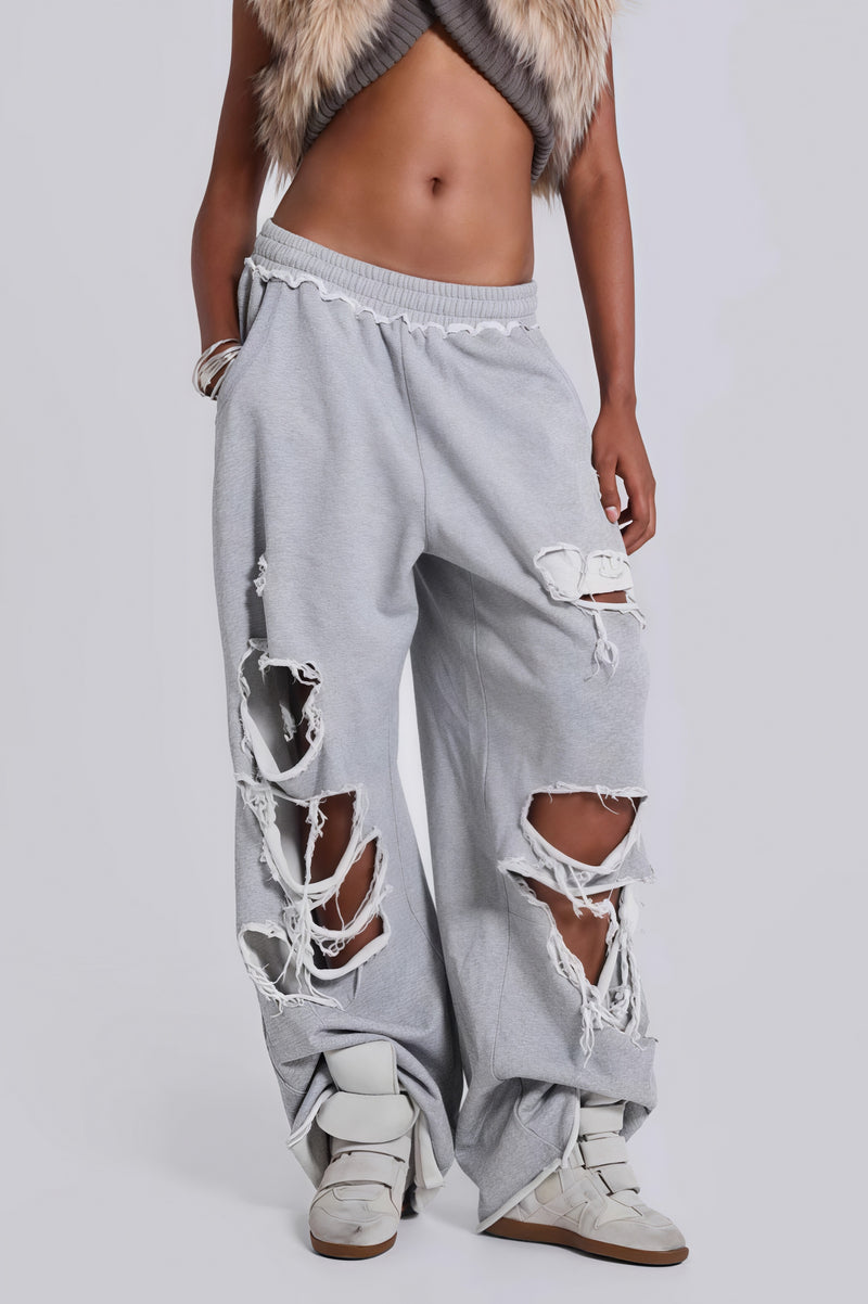 Street Style Loose Ripped Pants