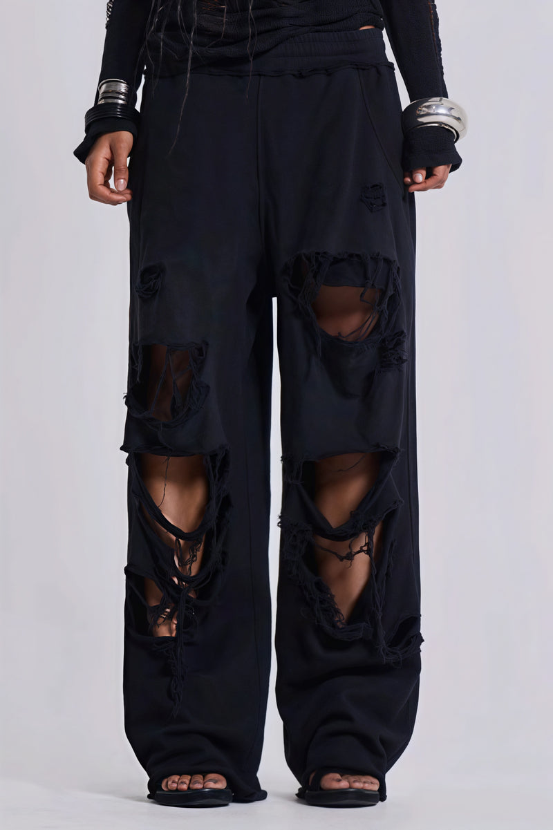 Street Style Loose Ripped Pants