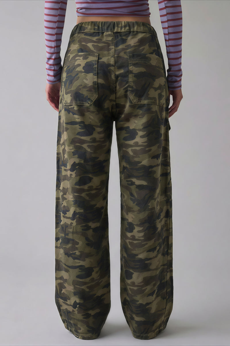 Street Tie Casual Loose Pocket Jeans