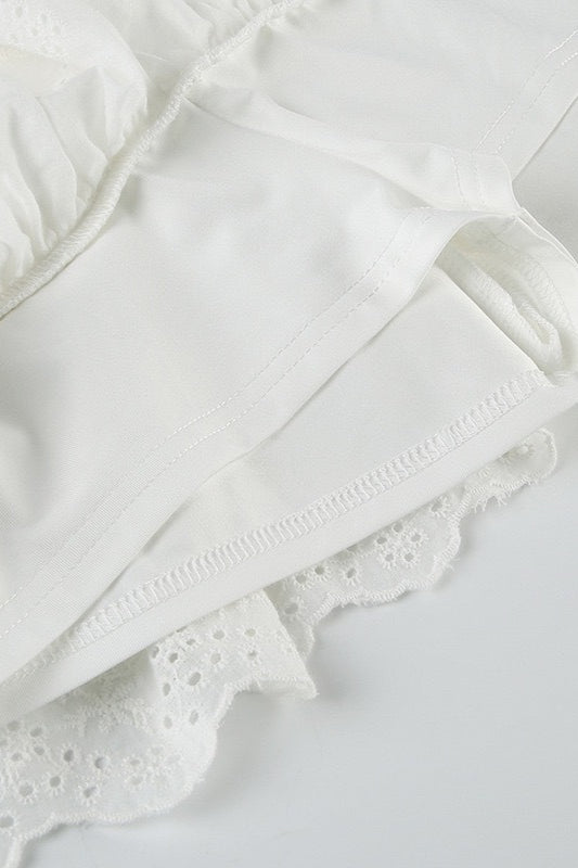 Stretchy Double Layer Lace Patchwork Skirt