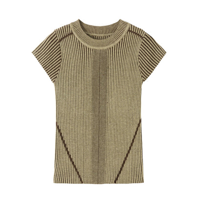 Striped slim fit top