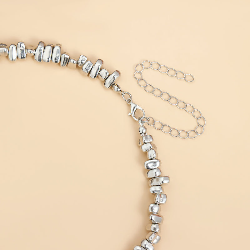 Stylish Tassel Irregular Beaded Splice NeckLace