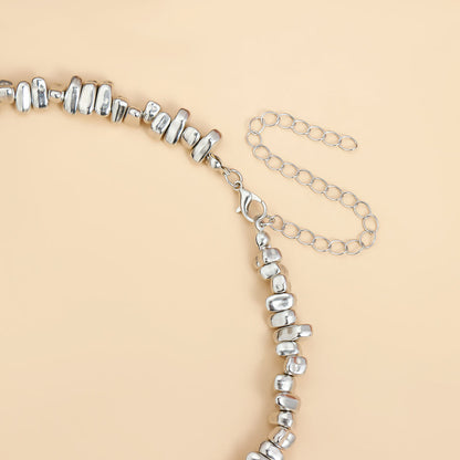 Stylish Tassel Irregular Beaded Splice NeckLace