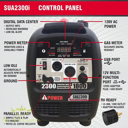 SUA2300i Ultra-Quiet Inverter Generator.