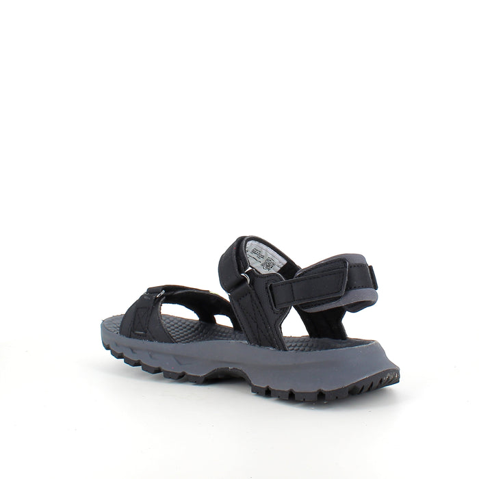 Svart Merrell-sandal med dämpande komfort för aktiv vardag