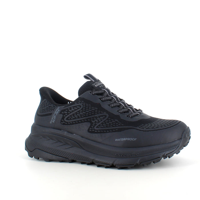 Svart Skechers Slip-ins Switch Back – vattentät sko med Memory Foam och enkel påtagning