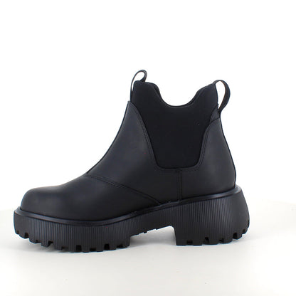 Svart WODEN Isabella Waterproof – stövel i gummi med stötdämpande komfort