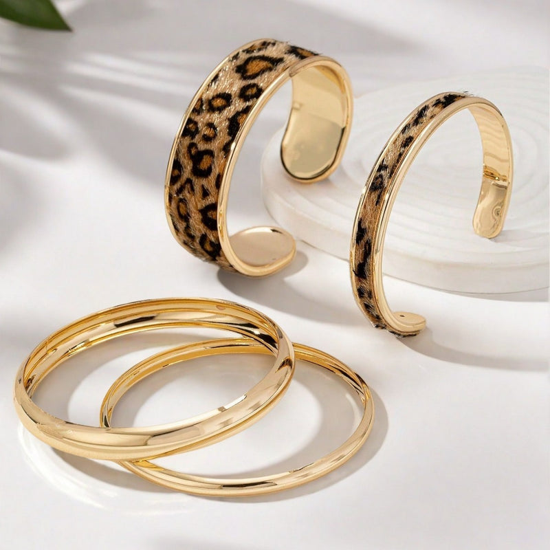 Sweet Cool Leopard Print Smooth Bracelet