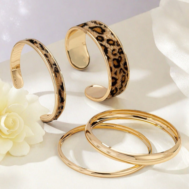 Sweet Cool Leopard Print Smooth Bracelet
