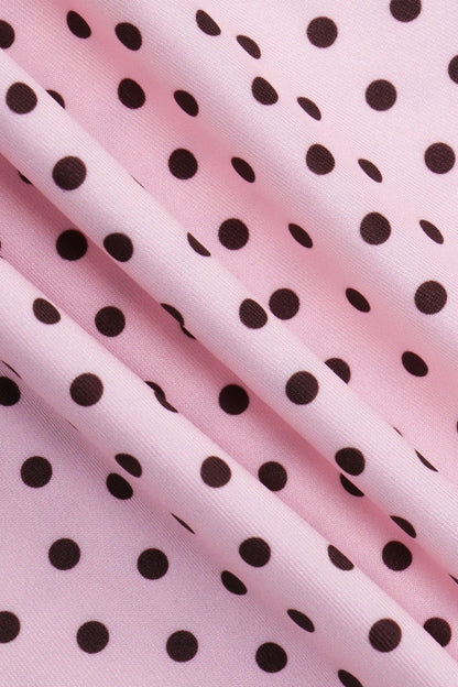 Sweet Polka Dot Bow Slim Cami Top