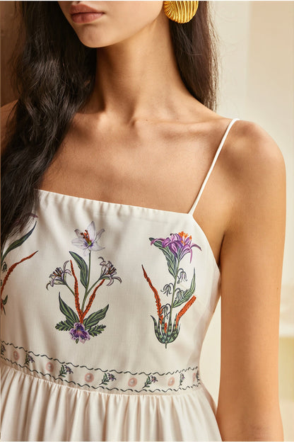 Swing Print Bandeau Cami Boho Dress