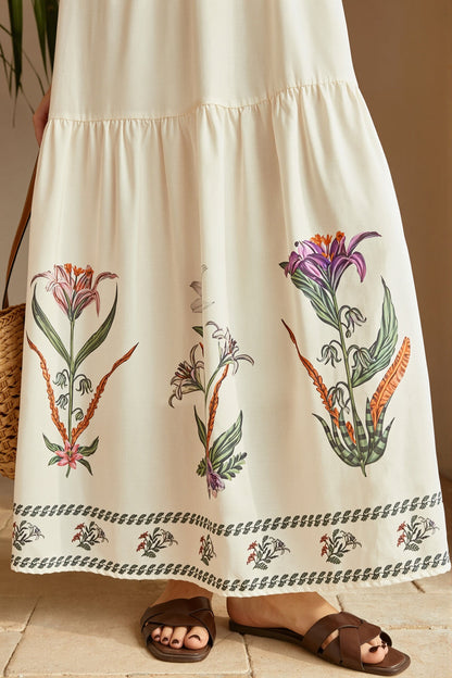Swing Print Bandeau Cami Boho Dress
