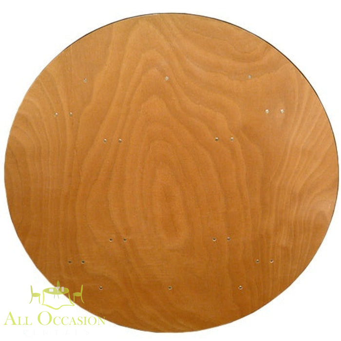 60" round banquet table perfect for events, rentals in Corona, seating 8-10 guests for weddings and parties.