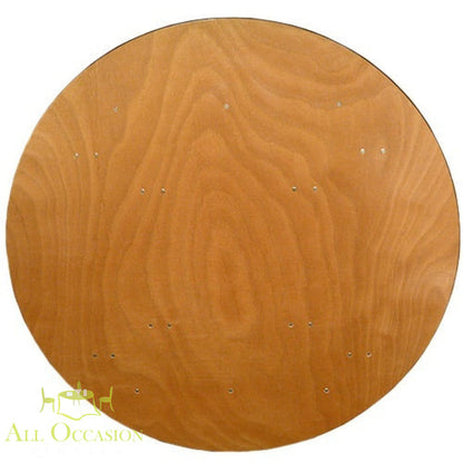 60" round banquet table perfect for events, rentals in Corona, seating 8-10 guests for weddings and parties.