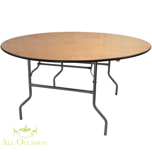 72" round banquet table, perfect for events and gatherings, available for rental in Corona and the Inland Empire.