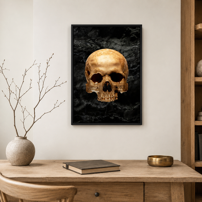 The Golden Skull — A Dark Luxury Portrait