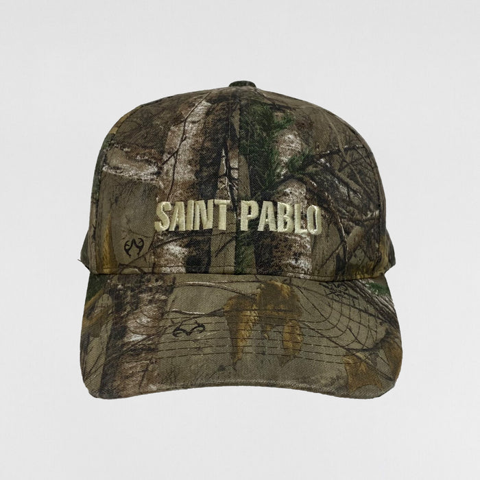 The Life of Pablo 2016 Embroidered 'Saint Pablo' Hat In RealTree