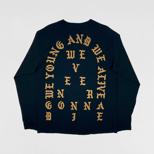 The Life of Pablo 2016 'Famous' Long Sleeve In Black
