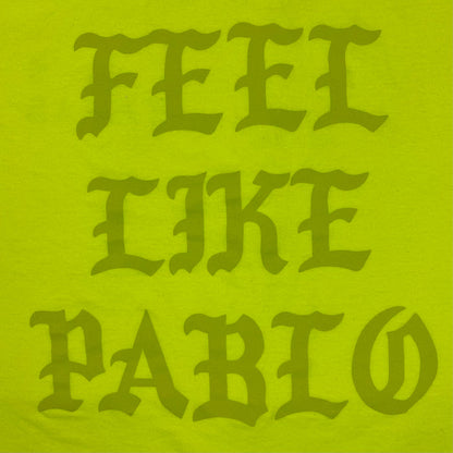 The Life of Pablo 2016 Las Vegas 'I Feel Like Pablo' Tee In Neon