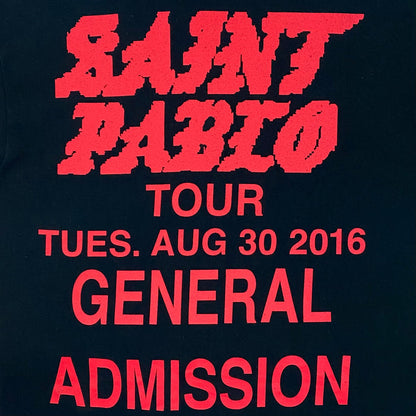 The Life of Pablo 2016 Pixelated 'General Admission' Tee In Black