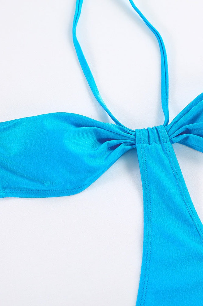 TIe Hollow Bow One Piece Swimwear