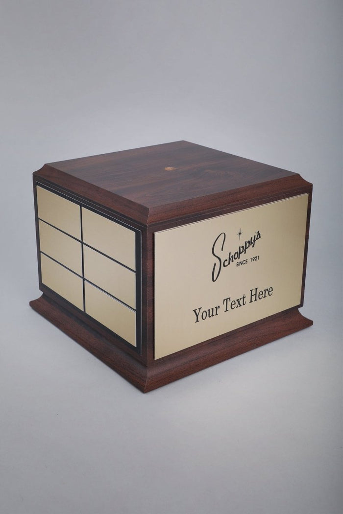 A Schoppy custom engraved Base for Fantasy Football Loser Award