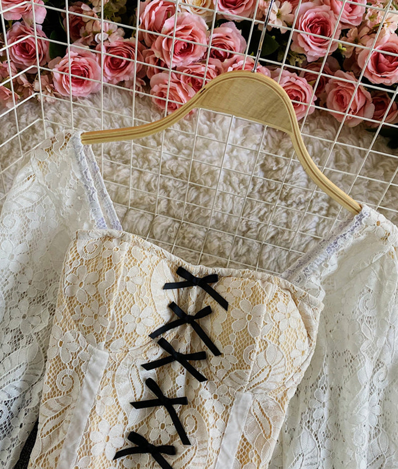 Tops long sleeve lace tops S23