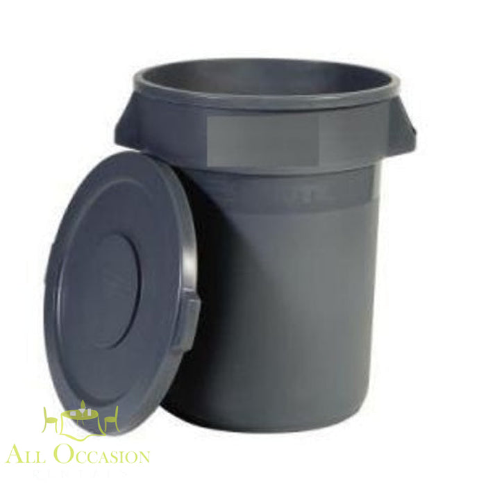 32-Gal. trash container rental for outdoor events in Corona and Inland Empire, ideal for parties and gatherings.