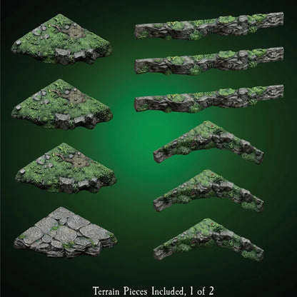 Trifecta Ledges - "Wyverstone Peak" Companion Pack (Unpainted)