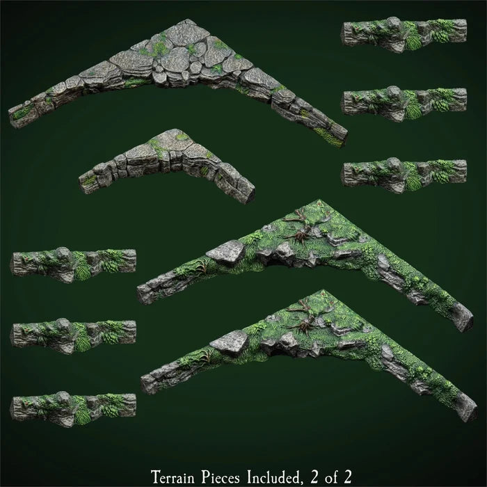 Trifecta Ledges - "Wyverstone Peak" Companion Pack (Unpainted)