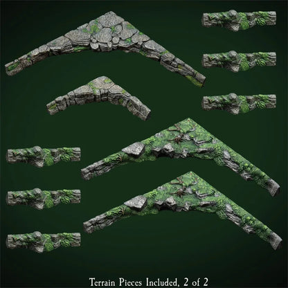 Trifecta Ledges - "Wyverstone Peak" Companion Pack (Unpainted)