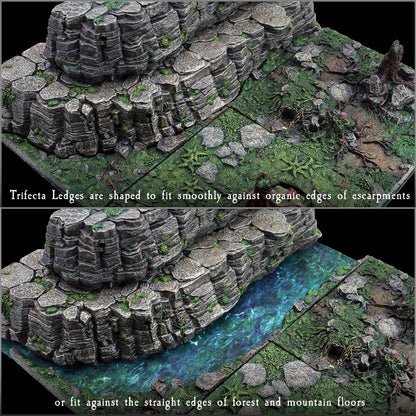 Trifecta Ledges - "Wyverstone Peak" Companion Pack (Unpainted)