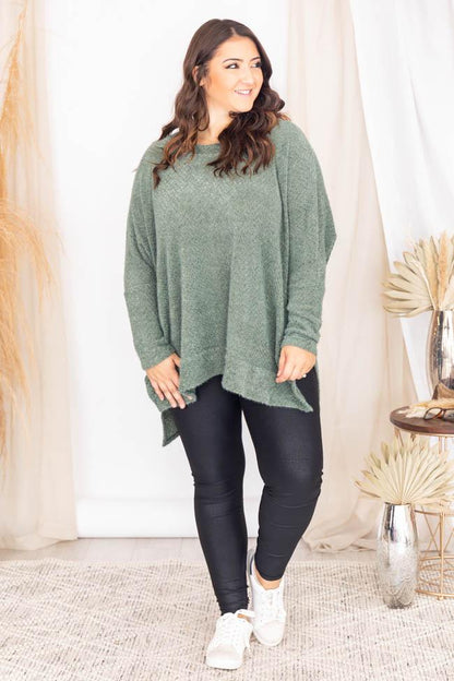 Uncomplicate My Life Olive Pullover