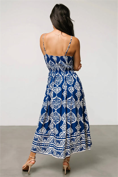 V Neck Casual Maxi Boho Dress